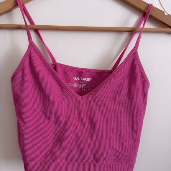 Garage Pink Crop Top - Picture 1 of 4